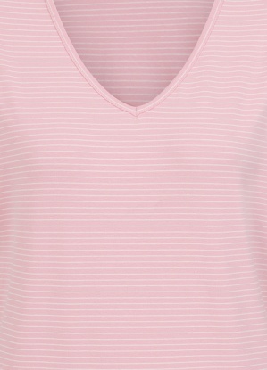 Alice Collins Perfect Striped V-Neck T-Shirt